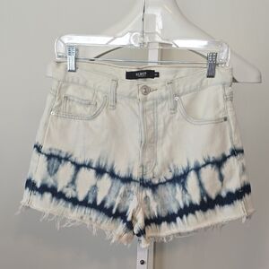 Hudson Jeans Women's Blue Tie-Dye Jean Shorts